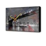 Картина с часами BL-2102 Topposters мост Нью-Йорка