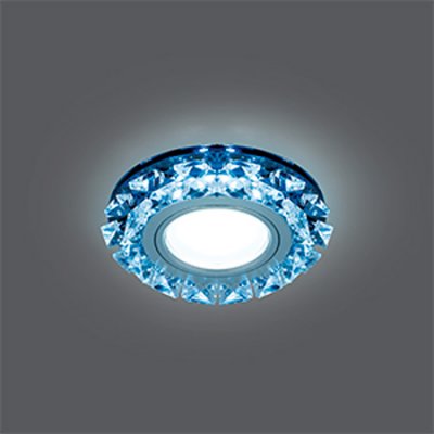 Светильник Gauss Backlight BL052 Кругл. Графит/Кристалл/Хром, Gu5.3, LED 4100K Светильник Gauss Backlight BL052 Кругл. Графит/Кристалл/Хром, Gu5.3, LED 4100KХрустальные<br>Встраиваемые светильники – популярное осветительное оборудование, которое можно использовать в качестве основного источника или в дополнение к люстре. Они позволяют создать нужную атмосферу атмосферу и привнести в интерьер уют и комфорт. Интернет-магазин «Светодом» предлагает стильный встраиваемый светильник Gauss Backlight BL052. Данная модель достаточно универсальна, поэтому подойдет практически под любой интерьер. Перед покупкой не забудьте ознакомиться с техническими параметрами, чтобы узнать тип цоколя, площадь освещения и другие важные характеристики. Приобрести встраиваемый светильник Gauss Backlight BL052 в нашем онлайн-магазине Вы можете либо с помощью «Корзины», либо по контактным номерам. Мы развозим заказы по Москве, Екатеринбургу и остальным российским городам.<br><br>S освещ. до, м2: 3<br>Тип лампы: галогенная/LED<br>Тип цоколя: GU5.3 (MR16)<br>Количество ламп: 1<br>MAX мощность ламп, Вт: 50<br>Диаметр, мм мм: 95<br>Диаметр врезного отверстия, мм: 65<br>Высота, мм: 35<br>Цвет арматуры: серебристый