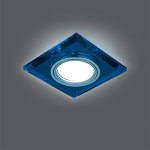 Светильник Gauss Backlight BL061 Квадрат. Синий/Хром, Gu5.3, LED 4100K (BL061)