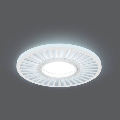 Светильник Gauss Backlight BL136 Кругл./узор. Белый, Gu5.3, 3W, LED 4000K Светильник Gauss Backlight BL136 Кругл./узор. Белый, Gu5.3, 3W, LED 4000KКруглые<br><br><br>Тип лампы: галогенная/LED<br>Тип цоколя: GU5.3<br>MAX мощность ламп, Вт: 50