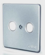 Гуси-Электрик С1А1-004 Накладка для антенной розеткиTV-FM ,цвет матовое серебро