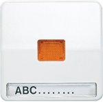 JUNG CD 500/CD plus Черный Клавиша 1-я с/п с оранжевой линзой с полем для надписи (CD590NAKOSW)