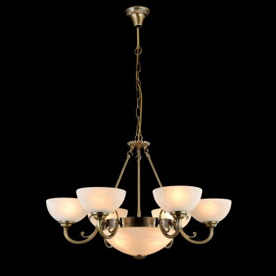 Светильник Maytoni CL1012-09-R Светильник Maytoni CL1012-09-RПодвесные<br>Компания «Светодом» предлагает широкий ассортимент люстр от известных производителей. Представленные в нашем каталоге товары выполнены из современных материалов и обладают отличным качеством. Благодаря широкому ассортименту Вы сможете найти у нас люстру под любой интерьер. Мы предлагаем как классические варианты, так и современные модели, отличающиеся лаконичностью и простотой форм. Стильная люстра Maytoni CL1012-09-R станет украшением любого дома. Эта модель от известного производителя не оставит равнодушным ценителей красивых и оригинальных предметов интерьера. Люстра Maytoni CL1012-09-R обеспечит равномерное распределение света по всей комнате. При выборе обратите внимание на характеристики, позволяющие приобрести наиболее подходящую модель. Купить понравившуюся люстру по доступной цене Вы можете в интернет-магазине «Светодом».<br><br>Установка на натяжной потолок: Да<br>S освещ. до, м2: 27<br>Крепление: Крюк<br>Тип лампы: Накаливания / энергосбережения / светодиодная<br>Тип цоколя: E27<br>Цвет арматуры: бронзовый<br>Количество ламп: 9<br>Диаметр, мм мм: 770<br>Высота, мм: 1000<br>MAX мощность ламп, Вт: 60