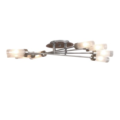 Citilux Хеликс CL109181 Люстра Citilux Хеликс CL109181 ЛюстраПотолочные<br>Люстра потолочная CL109181 Ситилюкс - Дания из серии Хеликс - идеальная возможность улучшить любое пространство или помещение. Хотите купить люстры? Обратите внимание на соответсвующий каталог нашего сайта.<br><br>Установка на натяжной потолок: Ограничено<br>S освещ. до, м2: 32<br>Крепление: Планка<br>Тип лампы: накаливания / энергосбережения / LED-светодиодная<br>Тип цоколя: E14<br>Количество ламп: 8<br>Ширина, мм: 750<br>MAX мощность ламп, Вт: 60<br>Размеры: Высота 15см, Габариты<br>Длина, мм: 980<br>Высота, мм: 150<br>Поверхность арматуры: глянцевый<br>Цвет арматуры: серебристый хром