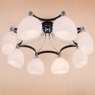 Citilux Ирис CL143181 Люстра Citilux Ирис CL143181 ЛюстраПотолочные<br>Компания «Светодом» предлагает широкий ассортимент люстр от известных производителей. Представленные в нашем каталоге товары выполнены из современных материалов и обладают отличным качеством. Благодаря широкому ассортименту Вы сможете найти у нас люстру под любой интерьер. Мы предлагаем как классические варианты, так и современные модели, отличающиеся лаконичностью и простотой форм. Стильная люстра Citilux CL143181 станет украшением любого дома. Эта модель от известного производителя не оставит равнодушным ценителей красивых и оригинальных предметов интерьера. Люстра Citilux CL143181 обеспечит равномерное распределение света по всей комнате. При выборе обратите внимание на характеристики, позволяющие приобрести наиболее подходящую модель. Купить понравившуюся люстру по доступной цене Вы можете в интернет-магазине «Светодом».<br><br>Установка на натяжной потолок: Да<br>S освещ. до, м2: 32<br>Крепление: Планка<br>Тип лампы: накаливания / энергосбережения / LED-светодиодная<br>Тип цоколя: E14<br>Количество ламп: 8<br>MAX мощность ламп, Вт: 60<br>Диаметр, мм мм: 720<br>Размеры: Диаметр 72см, Высота 26см, Выдувное молочнобелое стекло<br>Высота, мм: 260<br>Поверхность арматуры: глянцевый<br>Оттенок (цвет): белый<br>Цвет арматуры: серебристый хром, венге