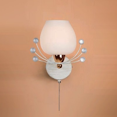 Citilux CL153312 Светильник настенный бра Citilux CL153312 Светильник настенный браФлористика<br><br><br>S освещ. до, м2: 4<br>Тип лампы: накаливания / энергосбережения / LED-светодиодная<br>Тип цоколя: E14<br>Количество ламп: 1<br>Ширина, мм: 200<br>MAX мощность ламп, Вт: 60<br>Расстояние от стены, мм: 180<br>Высота, мм: 220<br>Поверхность арматуры: глянцевый, матовый<br>Цвет арматуры: белый, золотой