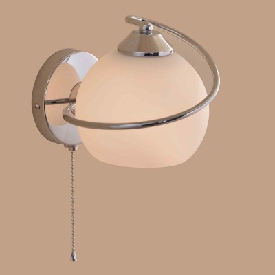 Citilux Лайма CL155311 Светильник настенный бра Citilux Лайма CL155311 Светильник настенный браМодерн<br><br><br>S освещ. до, м2: 6<br>Тип лампы: накаливания / энергосбережения / LED-светодиодная<br>Тип цоколя: E27<br>Количество ламп: 1<br>Ширина, мм: 160<br>MAX мощность ламп, Вт: 100<br>Размеры: Высота 16см, Ширина 16см, Глубина 21см, Выдувное молочнобелое стекло, С выключателем.Запасное стекло<br>Длина, мм: 210<br>Высота, мм: 160<br>Поверхность арматуры: глянцевый<br>Оттенок (цвет): белый<br>Цвет арматуры: серебристый хром