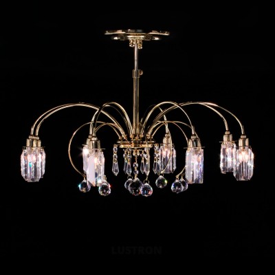 Citilux Калипсо CL211182 Люстра Citilux Калипсо CL211182 ЛюстраПотолочные<br>Компания «Светодом» предлагает широкий ассортимент люстр от известных производителей. Представленные в нашем каталоге товары выполнены из современных материалов и обладают отличным качеством. Благодаря широкому ассортименту Вы сможете найти у нас люстру под любой интерьер. Мы предлагаем как классические варианты, так и современные модели, отличающиеся лаконичностью и простотой форм. <br>Стильная люстра Citilux CL211182 станет украшением любого дома. Эта модель от известного производителя не оставит равнодушным ценителей красивых и оригинальных предметов интерьера. Люстра Citilux CL211182 обеспечит равномерное распределение света по всей комнате. При выборе обратите внимание на характеристики, позволяющие приобрести наиболее подходящую модель. <br>Купить понравившуюся люстру по доступной цене Вы можете в интернет-магазине «Светодом».<br><br>Установка на натяжной потолок: Да<br>S освещ. до, м2: 20<br>Крепление: Планка<br>Тип лампы: галогенная/LED<br>Тип цоколя: G9<br>Количество ламп: 8<br>MAX мощность ламп, Вт: 50<br>Диаметр, мм мм: 560<br>Высота, мм: 225<br>Цвет арматуры: Золотой
