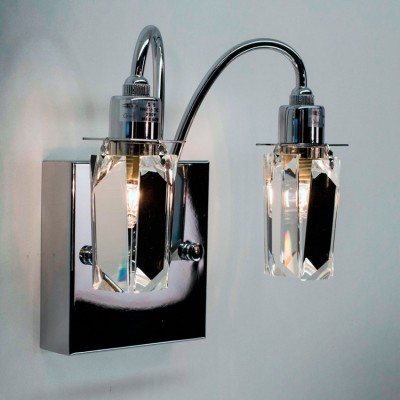 Citilux Калипсо CL211321 Светильник настенный бра Citilux Калипсо CL211321 Светильник настенный браХрустальные<br><br><br>Тип лампы: галогенная/LED<br>Тип цоколя: G9<br>Количество ламп: 2<br>Ширина, мм: 100<br>Расстояние от стены, мм: 140<br>Высота, мм: 180<br>Цвет арматуры: серебристый