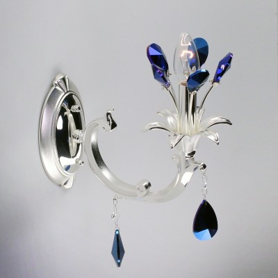 Citilux Индиго CL326311 Светильник настенный бра Citilux Индиго CL326311 Светильник настенный браФлористика<br><br><br>Тип лампы: Накаливания / энергосбережения / светодиодная<br>Тип цоколя: E14<br>Количество ламп: 1<br>Ширина, мм: 180<br>MAX мощность ламп, Вт: 60<br>Длина, мм: 290<br>Высота, мм: 150<br>Цвет арматуры: серебристый