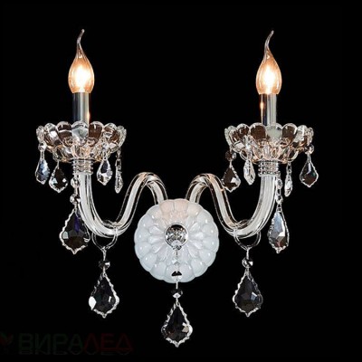 Citilux Финка CL353321 Светильник настенный бра Citilux Финка CL353321 Светильник настенный браХрустальные<br><br><br>Тип цоколя: E14<br>Количество ламп: 2<br>Ширина, мм: 400<br>MAX мощность ламп, Вт: 60W<br>Расстояние от стены, мм: 200<br>Высота, мм: 450