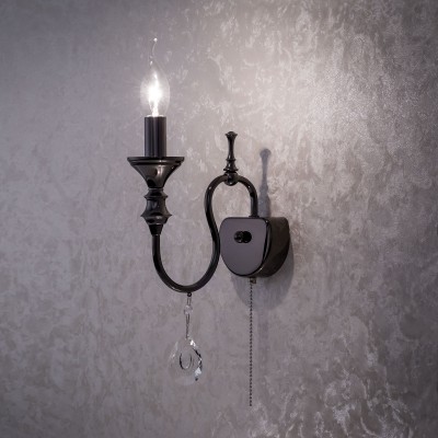Citilux Рига CL437314 Светильник настенный бра Citilux Рига CL437314 Светильник настенный браКлассика<br><br><br>Тип лампы: Накаливания / энергосбережения / светодиодная<br>Тип цоколя: E14<br>Количество ламп: 1<br>Ширина, мм: 200<br>MAX мощность ламп, Вт: 60<br>Длина, мм: 230<br>Высота, мм: 125