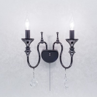 Citilux Рига CL437324 Светильник настенный бра Citilux Рига CL437324 Светильник настенный браКлассика<br><br><br>Тип лампы: Накаливания / энергосбережения / светодиодная<br>Тип цоколя: E14<br>Количество ламп: 2<br>MAX мощность ламп, Вт: 60