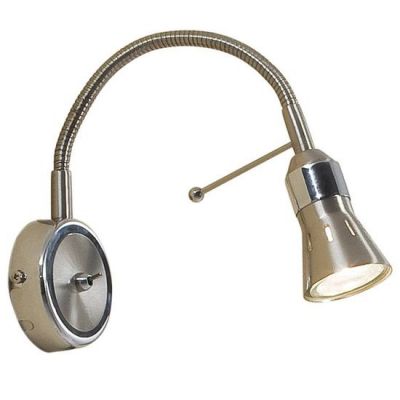 Citilux Техно CL503311 Светильник настенный бра Citilux Техно CL503311 Светильник настенный браГибкие<br>Также рекомендуем посмотреть другие споты и трек-системы из серии Техно. Спот CL503311 CITILUX - Дания из коллекции Техно - хорошая возможность улучшить абсолютно любое помещение или пространство.<br><br>S освещ. до, м2: 3<br>Тип лампы: галогенная / LED-светодиодная<br>Тип цоколя: GU10<br>Количество ламп: 1<br>Ширина, мм: 90<br>MAX мощность ламп, Вт: 50<br>Размеры: С выключателем, Лампа GU10 приложена, Высота 25см, Ширина 9см, Глубина 20см, Размер головки 9см.<br>Расстояние от стены, мм: 140<br>Высота, мм: 250<br>Поверхность арматуры: глянцевый<br>Цвет арматуры: серебристый