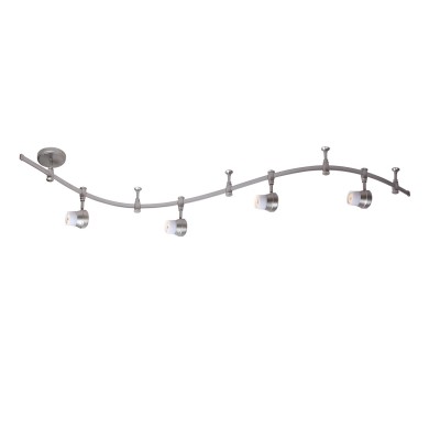Citilux Трек CL561141 Трековый светильник Citilux Трек CL561141 Трековый светильникСветильники для трека<br><br><br>Тип лампы: галогенная<br>Тип цоколя: GU10<br>Количество ламп: 4<br>MAX мощность ламп, Вт: 50<br>Размеры: Трековая система 220V на гибкой шине длиной 200см, в комплекте 4 стойки крепления шины и 4 головки, размер головки 11см, лампы GU10, Белое стекло и современный дизайн<br>Длина, мм: 2000<br>Поверхность арматуры: матовый<br>Цвет арматуры: серебристый