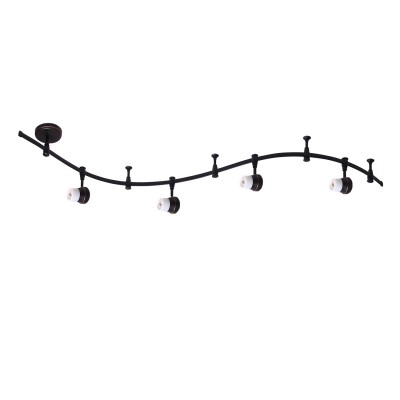 Citilux Трек CL561145 Трековый светильник Citilux Трек CL561145 Трековый светильникСветильники для трека<br><br><br>Тип лампы: галогенная<br>Тип цоколя: GU10<br>Количество ламп: 4<br>MAX мощность ламп, Вт: 50<br>Размеры: Трековая система 220V на гибкой шине длиной 200см, в комплекте 4 стойки крепления шины и 4 головки, размер головки 11см, лампы GU10, Белое стекло, окраска под классический дизайн<br>Длина, мм: 2000<br>Поверхность арматуры: матовый<br>Цвет арматуры: коричневый