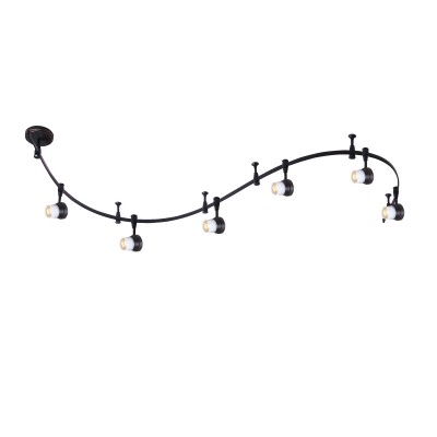 Citilux Трек CL561165 Трековый светильник Citilux Трек CL561165 Трековый светильникСветильники для трека<br><br><br>Тип лампы: галогенная<br>Тип цоколя: GU10<br>Количество ламп: 6<br>MAX мощность ламп, Вт: 50<br>Размеры: Трековая система 220V на гибкой шине длиной 200см, в комплекте 6 стоек крепления шины и 6 головок, размер головки 11см, лампы GU10, Белое стекло, окраска под классический дизайн<br>Длина, мм: 2000<br>Поверхность арматуры: матовый<br>Цвет арматуры: коричневый