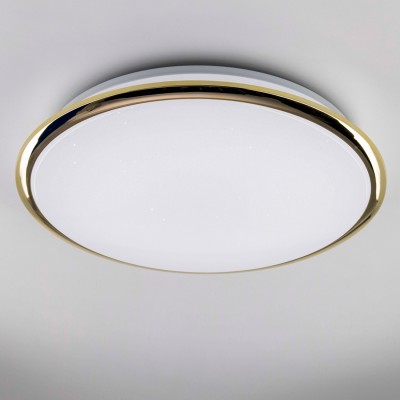 Citilux Старлайт CL70342 Светильник Citilux Старлайт CL70342 СветильникКруглые<br>Настенно-потолочные светильники – это универсальные осветительные варианты, которые подходят для вертикального и горизонтального монтажа. В интернет-магазине «Светодом» Вы можете приобрести подобные модели по выгодной стоимости. В нашем каталоге представлены как бюджетные варианты, так и эксклюзивные изделия от производителей, которые уже давно заслужили доверие дизайнеров и простых покупателей. Настенно-потолочный светильник Citilux CL70342 станет прекрасным дополнением к основному освещению. Благодаря качественному исполнению и применению современных технологий при производстве эта модель будет радовать Вас своим привлекательным внешним видом долгое время. Приобрести настенно-потолочный светильник Citilux CL70342 можно, находясь в любой точке России.<br><br>S освещ. до, м2: 20<br>Цветовая t, К: 3000K<br>Тип лампы: LED-светодиодная<br>Тип цоколя: LED<br>MAX мощность ламп, Вт: 40<br>Диаметр, мм мм: 465<br>Высота, мм: 75<br>Цвет арматуры: золотой<br>Общая мощность, Вт: 40W светодиодов = 400W накаливания