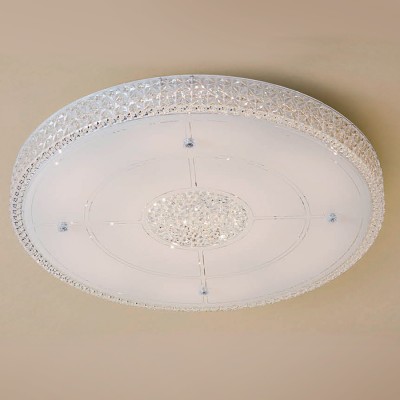 Citilux Кристалино CL705131 Светильник настенно-потолочный Citilux Кристалино CL705131 Светильник настенно-потолочныйПотолочные<br>Компания «Светодом» предлагает широкий ассортимент люстр от известных производителей. Представленные в нашем каталоге товары выполнены из современных материалов и обладают отличным качеством. Благодаря широкому ассортименту Вы сможете найти у нас люстру под любой интерьер. Мы предлагаем как классические варианты, так и современные модели, отличающиеся лаконичностью и простотой форм. Стильная люстра Citilux CL705131 станет украшением любого дома. Эта модель от известного производителя не оставит равнодушным ценителей красивых и оригинальных предметов интерьера. Люстра Citilux CL705131 обеспечит равномерное распределение света по всей комнате. При выборе обратите внимание на характеристики, позволяющие приобрести наиболее подходящую модель. Купить понравившуюся люстру по доступной цене Вы можете в интернет-магазине «Светодом».<br><br>Установка на натяжной потолок: Ограничено<br>S освещ. до, м2: 24<br>Крепление: Планка<br>Тип лампы: LED<br>Тип цоколя: LED*1W*3000K<br>Количество ламп: 60<br>Размеры: Светодиодный светильник с хрустальным эффектом, Диаметр 60см, Высота 7см.<br>Цвет арматуры: серебристый