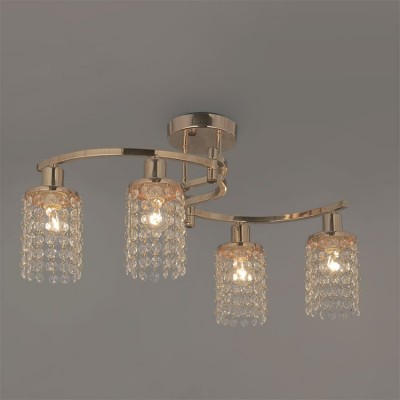 Citilux Капри CL314142 Люстра потолочная хрустальная Citilux Капри CL314142 Люстра потолочная хрустальнаяПотолочные<br>Элегантная манерность и роскошное хрустальное обрамление – главные эстетические преимущества потолочной люстры Citilux CL314142. Творение датских производителей рискует стать не просто центральным украшением Вашего интерьера, но и его лучшим достоянием. Вы сможете по достоинству оценить разнообразные цветовые переливы, которые будут исходить от многочисленных хрустальных камней. К этому добавится и элегантная конструкция люстры Citilux CL314142, исполненная в благородном оттенке «золото». Наконец-то, появилась возможность отказаться от надоедливых плафонов. Благодаря потолочной люстре Citilux CL314142 можно обратиться к обрамлению света в виде хрустальных «водопадов». Это и есть настоящая роскошь в изысканном исполнении! Осталось только её привнести в свой дом.<br><br>Установка на натяжной потолок: Да<br>S освещ. до, м2: 16<br>Крепление: Планка<br>Тип лампы: накаливания / энергосбережения / LED-светодиодная<br>Тип цоколя: E14<br>Количество ламп: 4<br>Ширина, мм: 400<br>MAX мощность ламп, Вт: 60<br>Размеры: Габариты от 25х40 до 78х15см (подвижные рожки), Высота 33см<br>Длина, мм: 780<br>Высота, мм: 330<br>Поверхность арматуры: глянцевый<br>Оттенок (цвет): прозрачный<br>Цвет арматуры: золотой