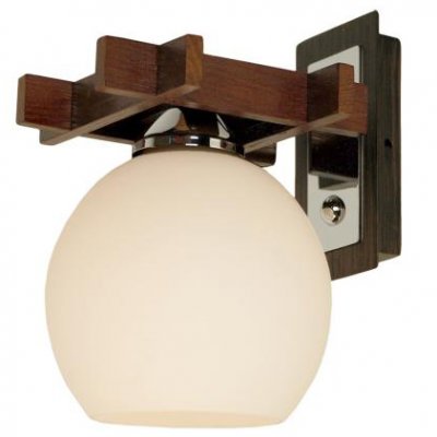 Citilux Нарита CL114311 Светильник настенный бра Citilux Нарита CL114311 Светильник настенный браРустика<br>Настенный светильник Citilux CL114311 Нарита выглядит эффектно, и всегда будет привлекать к себе взгляды! «Строгая» конструкция крепления и арматуры, выполненная из массива дуба, «смягчена» за счет круглой формы плафона «нежного» белого оттенка, что в совокупности рождает неповторимый образ, наполненный шармом и очарованием. Наиболее выигрышно светильник будет смотреться в интерьере в стиле «рустика» или «восточный». Рекомендуем Вам использовать бра в комплекте из нескольких экземпляров и люстрой из этой же серии, чтобы комната выглядела «законченной» и совершенной, как будто над ней поработал профессиональный дизайнер.<br><br>S освещ. до, м2: 6<br>Тип лампы: накаливания / энергосбережения / LED-светодиодная<br>Тип цоколя: E27<br>Количество ламп: 1<br>Ширина, мм: 160<br>MAX мощность ламп, Вт: 100<br>Размеры: Глубина 19см, Ширина 16см, Высота 19см, деревянные части - массив дуба.<br>Расстояние от стены, мм: 190<br>Высота, мм: 190<br>Поверхность арматуры: матовый<br>Цвет арматуры: серебристый хром, венге