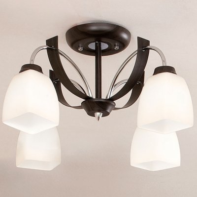 Citilux Крокус CL128141 Люстра Citilux Крокус CL128141 ЛюстраПотолочные<br>Компания «Светодом» предлагает широкий ассортимент люстр от известных производителей. Представленные в нашем каталоге товары выполнены из современных материалов и обладают отличным качеством. Благодаря широкому ассортименту Вы сможете найти у нас люстру под любой интерьер. Мы предлагаем как классические варианты, так и современные модели, отличающиеся лаконичностью и простотой форм. Стильная люстра Citilux CL128141 станет украшением любого дома. Эта модель от известного производителя не оставит равнодушным ценителей красивых и оригинальных предметов интерьера. Люстра Citilux CL128141 обеспечит равномерное распределение света по всей комнате. При выборе обратите внимание на характеристики, позволяющие приобрести наиболее подходящую модель. Купить понравившуюся люстру по доступной цене Вы можете в интернет-магазине «Светодом».<br><br>Установка на натяжной потолок: Да<br>S освещ. до, м2: 20<br>Крепление: Планка<br>Тип лампы: накаливания / энергосбережения / LED-светодиодная<br>Тип цоколя: E27<br>Количество ламп: 4<br>MAX мощность ламп, Вт: 75<br>Диаметр, мм мм: 670<br>Размеры: Диаметр 58 см. Высота 31 см. Выдувное молочнобелое стекло.<br>Высота, мм: 340<br>Поверхность арматуры: глянцевый<br>Цвет арматуры: серебристый хром, венге
