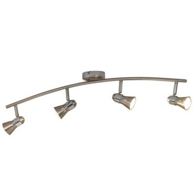 Citilux Техно CL503541 Светильник поворотный спот Citilux Техно CL503541 Светильник поворотный спотС 4 лампами<br>Также рекомендуем посмотреть другие споты и трек-системы из серии Техно. Спот CL503541 CITILUX - Дания из серии Техно - отличная возможность украсить абсолютно любое пространство или помещение.<br><br>S освещ. до, м2: 13<br>Тип лампы: галогенная / LED-светодиодная<br>Тип цоколя: GU10<br>Количество ламп: 4<br>Ширина, мм: 770<br>MAX мощность ламп, Вт: 50<br>Размеры: Лампа GU10 приложена, Ширина 77см, Глубина 16см, Размер головки 9см.<br>Расстояние от стены, мм: 160<br>Поверхность арматуры: глянцевый<br>Цвет арматуры: серебристый