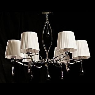 Светильник люстра Brizzi Clarice BX 03203/6 Chrome Светильник люстра Brizzi Clarice BX 03203/6 ChromeПотолочные<br>Компания «Светодом» предлагает широкий ассортимент люстр от известных производителей. Представленные в нашем каталоге товары выполнены из современных материалов и обладают отличным качеством. Благодаря широкому ассортименту Вы сможете найти у нас люстру под любой интерьер. Мы предлагаем как классические варианты, так и современные модели, отличающиеся лаконичностью и простотой форм. Стильная люстра Brizzi Nives MA 02640C/005 Bronze станет украшением любого дома. Эта модель от известного производителя не оставит равнодушным ценителей красивых и оригинальных предметов интерьера. Люстра Brizzi Nives MA 02640C/005 Bronze обеспечит равномерное распределение света по всей комнате. При выборе обратите внимание на характеристики, позволяющие приобрести наиболее подходящую модель. Купить понравившуюся люстру по доступной цене Вы можете в интернет-магазине «Светодом».<br><br>Установка на натяжной потолок: Да<br>S освещ. до, м2: 24<br>Крепление: Планка<br>Тип лампы: накал-я - энергосбер-я<br>Тип цоколя: E27<br>Количество ламп: 6<br>MAX мощность ламп, Вт: 60<br>Диаметр, мм мм: 730<br>Размеры: D 730 H 550<br>Высота, мм: 550