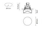 Встраиваемый светильник Fabbian D27 F18 00 Faretti