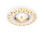 Светильник точечный Ambrella D5533 W/GD белый золотой узор ORGANIC SPOT