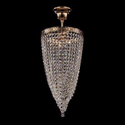 Светильник Maytoni D783-PT20-4-G Sfera Moderno Светильник Maytoni D783-PT20-4-G Sfera ModernoКаскадные<br>Золотой цвет арматуры хрустальной люстры Maytoni Diamant Crystal D783-PT20-4-G и обилие хрустальных подвесок на ней превращают очередной светотехнический прибор бренда Майтони в настоящее произведение искусства. Изучив фото хрустальной люстры, вы заметите, насколько интересным является ее плафон. Он полностью сплетен из хрустальных нитей, которые благодаря замкнутости образуют подобие высокого хрустального конуса с основанием у потолочной поверхности. Яркий свет данного прибора от немецкого бренда Maytoni позволяет достичь максимального освещения в комнате, даже при функционировании лишь одной лампы. Купить ее нужно будет дополнительно, так как ее стоимость не включили в цену товара.<br><br>Установка на натяжной потолок: Да<br>S освещ. до, м2: 4<br>Крепление: Крюк<br>Тип лампы: накаливания / энергосбережения / LED-светодиодная<br>Тип цоколя: E27<br>Количество ламп: 1<br>MAX мощность ламп, Вт: 60<br>Диаметр, мм мм: 250<br>Высота, мм: 500<br>Цвет арматуры: золотой