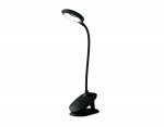 Светодиодная настольная лампа с прищепкой, гибкой ножкой и аккумуляторной батареей Ambrella DE703 DE