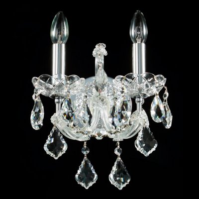 Светильник Maytoni DIA904-02-N Monogram 9 Светильник Maytoni DIA904-02-N Monogram 9Хрустальные<br><br><br>S освещ. до, м2: 5<br>Тип товара: Светильник настенный бра<br>Скидка, %: 5<br>Тип лампы: накаливания / энергосбережения / LED-светодиодная<br>Тип цоколя: E14<br>Количество ламп: 2<br>MAX мощность ламп, Вт: 40<br>Выступ, мм: 230<br>Расстояние от стены, мм: 230<br>Высота, мм: 380<br>Цвет арматуры: серебристый