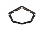 Donolux Led св-к накладной, 72W, 900х780мм, H71,5мм, 8840Lm, 48°, 3000К, IP20, корпус черный, черные модули, белый декор,  блок питания AC/DC 24V в комплекте