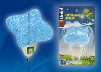 UNIEL DTL-309 Звездочка/BLUE/1LED/0,1W Светильник-ночник. UNIEL DTL-309 Звездочка/BLUE/1LED/0,1W Светильник-ночник.Ночники<br><br>