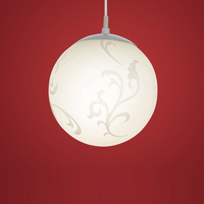 Eglo REBECCA 90741 Светильник подвесной Eglo REBECCA 90741 Светильник подвеснойОдиночные<br>Австрийское качество модели светильника Eglo 90741 не оставит равнодушным каждого купившего! Матовое закаленное стекло(пр-во Чехия) с растительным арнементом, Хромированный корпус, Класс изоляции 2 (двойная изоляция), IP 20, освещенность 806 lm ,Н=1100D=200,1X60W,E27.<br><br>S освещ. до, м2: 4<br>Тип лампы: накаливания / энергосбережения / LED-светодиодная<br>Тип цоколя: E27<br>Количество ламп: 1<br>MAX мощность ламп, Вт: 2<br>Диаметр, мм мм: 200<br>Размеры основания, мм: 0<br>Высота, мм: 1100<br>Оттенок (цвет): белый<br>Цвет арматуры: серый<br>Общая мощность, Вт: 1X60W