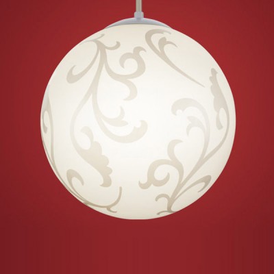 Eglo REBECCA 90743 Светильник подвесной Eglo REBECCA 90743 Светильник подвеснойОдиночные<br>Австрийское качество модели светильника Eglo 90743 не оставит равнодушным каждого купившего! Матовое закаленное стекло(пр-во Чехия) с растительным арнементом, Хромированный корпус, Класс изоляции 2 (двойная изоляция), IP 20, освещенность 1340 lm ,Н=1100D=300,1X60W,E27.<br><br>S освещ. до, м2: 4<br>Тип лампы: накаливания / энергосбережения / LED-светодиодная<br>Тип цоколя: E27<br>Количество ламп: 1<br>MAX мощность ламп, Вт: 2<br>Диаметр, мм мм: 300<br>Размеры основания, мм: 0<br>Высота, мм: 1100<br>Оттенок (цвет): белый<br>Цвет арматуры: серый<br>Общая мощность, Вт: 1X60W