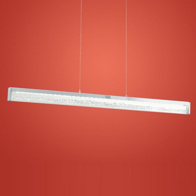 Eglo CARDITO 90929 Светильник подвесной Eglo CARDITO 90929 Светильник подвеснойСветодиодные<br>Австрийское качество модели светильника Eglo 90929 не оставит равнодушным каждого купившего! Кристаллы (хрусталь Пр-во Египет Asfour), Хромированное основание, Сменные светодиоды, Класс изоляции 2 (плоская вилка, двойная изоляция от вилки до лампы), IP 20, Экологически безопасные технологии, освещенность 3129 lm ,L=1000B=80Н=1100,6X6W (6X12 LED),LED.<br><br>S освещ. до, м2: 3<br>Цветовая t, К: 3000 (теплый белый)<br>Тип лампы: LED - светодиодная<br>Тип цоколя: LED<br>Ширина, мм: 80<br>MAX мощность ламп, Вт: 29<br>Размеры основания, мм: 0<br>Длина, мм: 1000<br>Высота, мм: 1100<br>Оттенок (цвет): прозрачный<br>Цвет арматуры: серебристый<br>Общая мощность, Вт: 6X6W (6X12 LED)