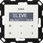 Gira S-55 Бел Радио скрытого монтажа RDS без громкоговорит. (G228403)
