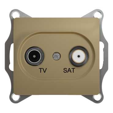 SE Glossa Титан TV-SAT Розетка одиночная 1DB (GSL000497) SE Glossa Титан TV-SAT Розетка одиночная 1DB (GSL000497)Glossa<br><br><br>Оттенок (цвет): серебристый