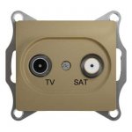 SE Glossa Титан TV-SAT Розетка проходная 4DB (GSL000498)