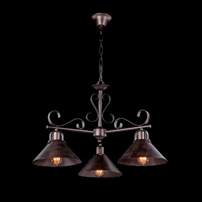 Люстра Maytoni H104-03-R House 8 Люстра Maytoni H104-03-R House 8Подвесные<br>Компания «Светодом» предлагает широкий ассортимент люстр от известных производителей. Представленные в нашем каталоге товары выполнены из современных материалов и обладают отличным качеством. Благодаря широкому ассортименту Вы сможете найти у нас люстру под любой интерьер. Мы предлагаем как классические варианты, так и современные модели, отличающиеся лаконичностью и простотой форм. Стильная люстра Maytoni H104-03-R станет украшением любого дома. Эта модель от известного производителя не оставит равнодушным ценителей красивых и оригинальных предметов интерьера. Люстра Maytoni H104-03-R обеспечит равномерное распределение света по всей комнате. При выборе обратите внимание на характеристики, позволяющие приобрести наиболее подходящую модель. Купить понравившуюся люстру по доступной цене Вы можете в интернет-магазине «Светодом». Мы предлагаем доставку не только по Москве и Екатеринбурге, но и по всей России.<br><br>Установка на натяжной потолок: Да<br>S освещ. до, м2: 12<br>Крепление: Крюк<br>Тип товара: Подвесной светильник<br>Скидка, %: 41<br>Тип лампы: накаливания / энергосбережения / LED-светодиодная<br>Тип цоколя: E27<br>Количество ламп: 3<br>MAX мощность ламп, Вт: 60<br>Диаметр, мм мм: 750<br>Длина цепи/провода, мм: 100<br>Высота, мм: 490<br>Цвет арматуры: коричневый