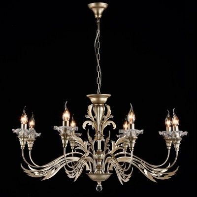 Люстра Maytoni H108-08-NG Coperto Люстра Maytoni H108-08-NG CopertoПодвесные<br>Компания «Светодом» предлагает широкий ассортимент люстр от известных производителей. Представленные в нашем каталоге товары выполнены из современных материалов и обладают отличным качеством. Благодаря широкому ассортименту Вы сможете найти у нас люстру под любой интерьер. Мы предлагаем как классические варианты, так и современные модели, отличающиеся лаконичностью и простотой форм. Стильная люстра Maytoni H108-08-NG станет украшением любого дома. Эта модель от известного производителя не оставит равнодушным ценителей красивых и оригинальных предметов интерьера. Люстра Maytoni H108-08-NG обеспечит равномерное распределение света по всей комнате. При выборе обратите внимание на характеристики, позволяющие приобрести наиболее подходящую модель. Купить понравившуюся люстру по доступной цене Вы можете в интернет-магазине «Светодом». Мы предлагаем доставку не только по Москве и Екатеринбурге, но и по всей России.<br><br>Установка на натяжной потолок: Да<br>S освещ. до, м2: 24<br>Крепление: Крюк<br>Тип товара: Люстра<br>Тип лампы: накаливания / энергосбережения / LED-светодиодная<br>Тип цоколя: E14<br>Количество ламп: 8<br>MAX мощность ламп, Вт: 60<br>Диаметр, мм мм: 920<br>Длина цепи/провода, мм: 400<br>Высота, мм: 510<br>Цвет арматуры: золотой