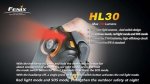 Фонарь Fenix HL30 серо-зеленый с батарейкой