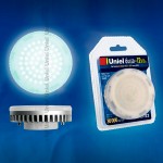 Лампа UNIEL LED-GX53-6W/NW/GX53 450Lm пластик