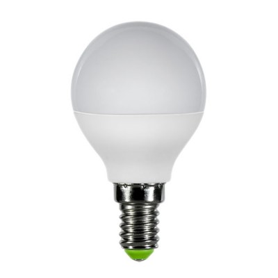 Лампа светодиодная LED-ШАР-ECO 5Вт 230В Е27 4000К 375Лм (5шт в упаковке) IN HOME Лампа светодиодная LED-ШАР-ECO 5Вт 230В Е27 4000К 375Лм (5шт в упаковке) IN HOMEВ виде шарика<br>В интернет-магазине «Светодом» можно купить не только люстры и светильники, но и лампочки. В нашем каталоге представлены светодиодные, галогенные, энергосберегающие модели и лампы накаливания. В ассортименте имеются изделия разной мощности, поэтому у нас Вы сможете приобрести все необходимое для освещения. Лампа LED-ШАР-ECO 5Вт 230В Е27 4000К 375Лм (5шт в упаковке) IN HOME обеспечит отличное качество освещения. При покупке ознакомьтесь с параметрами в разделе «Характеристики», чтобы не ошибиться в выборе. Там же указано, для каких осветительных приборов Вы можете использовать лампу LED-ШАР-ECO 5Вт 230В Е27 4000К 375Лм (5шт в упаковке) IN HOMELED-ШАР-ECO 5Вт 230В Е27 4000К 375Лм (5шт в упаковке) IN HOME. Для оформления покупки воспользуйтесь «Корзиной». При наличии вопросов Вы можете позвонить нашим менеджерам по одному из контактных номеров. Мы доставляем заказы в Москву, Екатеринбург и другие города России.<br><br>Цветовая t, К: 4000<br>Тип лампы: LED<br>Тип цоколя: E14<br>Количество ламп: 5<br>MAX мощность ламп, Вт: 5<br>Диаметр, мм мм: 45<br>Высота, мм: 78