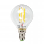 Лампа светодиодная LED-ШАР-deco 5Вт 230В Е14 3000К 450Лм прозрачная IN HOME