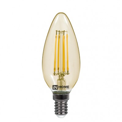 Лампа светодиодная LED-СВЕЧА-deco 7Вт 230В Е14 4000К 630Лм прозрачная IN HOME Лампа светодиодная LED-СВЕЧА-deco 7Вт 230В Е14 4000К 630Лм прозрачная IN HOMEВ виде свечи<br>В интернет-магазине «Светодом» можно купить не только люстры и светильники, но и лампочки. В нашем каталоге представлены светодиодные, галогенные, энергосберегающие модели и лампы накаливания. В ассортименте имеются изделия разной мощности, поэтому у нас Вы сможете приобрести все необходимое для освещения. Лампа LED-СВЕЧА-deco 7Вт 230В Е14 4000К 630Лм прозрачная IN HOME обеспечит отличное качество освещения. При покупке ознакомьтесь с параметрами в разделе «Характеристики», чтобы не ошибиться в выборе. Там же указано, для каких осветительных приборов Вы можете использовать лампу LED-СВЕЧА-deco 7Вт 230В Е14 4000К 630Лм прозрачная IN HOMELED-СВЕЧА-deco 7Вт 230В Е14 4000К 630Лм прозрачная IN HOME. Для оформления покупки воспользуйтесь «Корзиной». При наличии вопросов Вы можете позвонить нашим менеджерам по одному из контактных номеров. Мы доставляем заказы в Москву, Екатеринбург и другие города России.<br><br>Цветовая t, К: 4000<br>Тип лампы: LED<br>Тип цоколя: E14<br>MAX мощность ламп, Вт: 7<br>Диаметр, мм мм: 35<br>Высота, мм: 100
