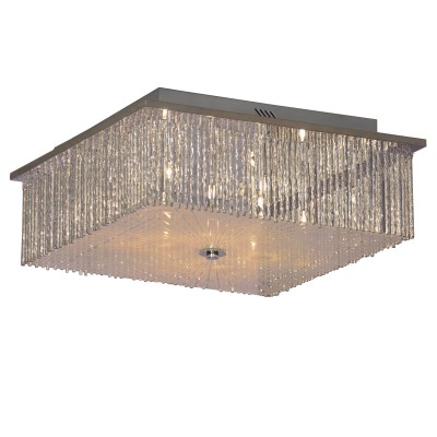 Люстра Lussole LSA-5877-14 Люстра Lussole LSA-5877-14Потолочные<br>Сложно пройти равнодушно мимо потолочной люстры Lussole LSA-5877-14! При каждом взгляде на нее открывается что-то новое – геометрически четкая квадратная форма, оригинально исполненный итальянскими мастерами плафон – как будто сотканный из множества серебряных нитей мелькающие по всей конструкции блики и искры, делающие ее «живой» и наполненной светом и воздухом. Светильник идеально подходит к интерьеру в стиле «модерн», делая его неповторимым, эффектным и уютным. Светлые оттенки легко впишутся в любую цветовую гамму комнаты.<br><br>Установка на натяжной потолок: Ограничено<br>S освещ. до, м2: 18<br>Крепление: Планка<br>Тип лампы: галогенная / LED-светодиодная<br>Тип цоколя: G4<br>Количество ламп: 14<br>Ширина, мм: 450<br>MAX мощность ламп, Вт: 20<br>Длина, мм: 450<br>Высота, мм: 180