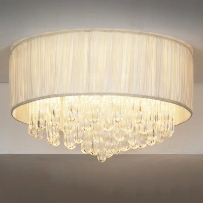 Люстра белая Lussole Lsc-9507-10 Люстра белая Lussole Lsc-9507-10Потолочные<br>Оригинальный цвет потолочной люстры Lussole Lsc-9507-10 делает её особенно привлекательной. Дизайнеры остановили свой выбор на кремовом оттенке: нежном, романтичном и изысканном. К этому добавлено гармоничное сочетание различных материалов. Так на металлических кольцах конструкции закреплен изысканный текстиль. Элегантная ткань обрамляет стеклянные детали в форме кристаллов. Потолочная люстра Lussole Lsc-9507-10 выглядит роскошно, но в тоже время не вычурно. Это и есть модерн. Такое изделие можно повесить в любой комнате: в зале, гостиной, спальне и даже обеденной зоне. Не упустите возможность украсить свой интерьер аккуратной и элегантной люстрой Lussole Lsc-9507-10 в исключительно модном стиле модерн. Тем более, когда изделие представлено в нежном кремовом оттенке.<br><br>Установка на натяжной потолок: Да<br>S освещ. до, м2: 20<br>Крепление: Планка<br>Тип лампы: накаливания / энергосбережения / LED-светодиодная<br>Тип цоколя: e14<br>Количество ламп: 10<br>MAX мощность ламп, Вт: 40<br>Диаметр, мм мм: 650мм<br>Высота, мм: 400мм<br>Оттенок (цвет): Кремовый<br>Цвет арматуры: серебристый
